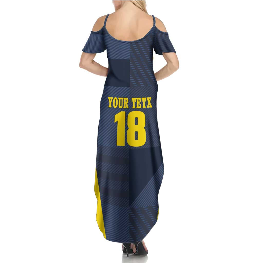 Custom Scotland Football Summer Maxi Dress Scottish Lion Rampant Tartan Fan - Wonder Print Shop