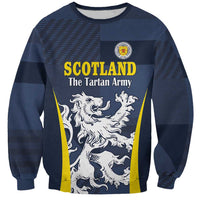 Custom Scotland Football Sweatshirt Scottish Lion Rampant Tartan Fan - Wonder Print Shop