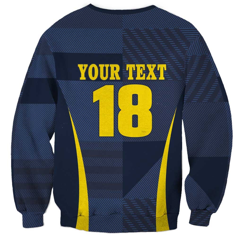 Custom Scotland Football Sweatshirt Scottish Lion Rampant Tartan Fan - Wonder Print Shop