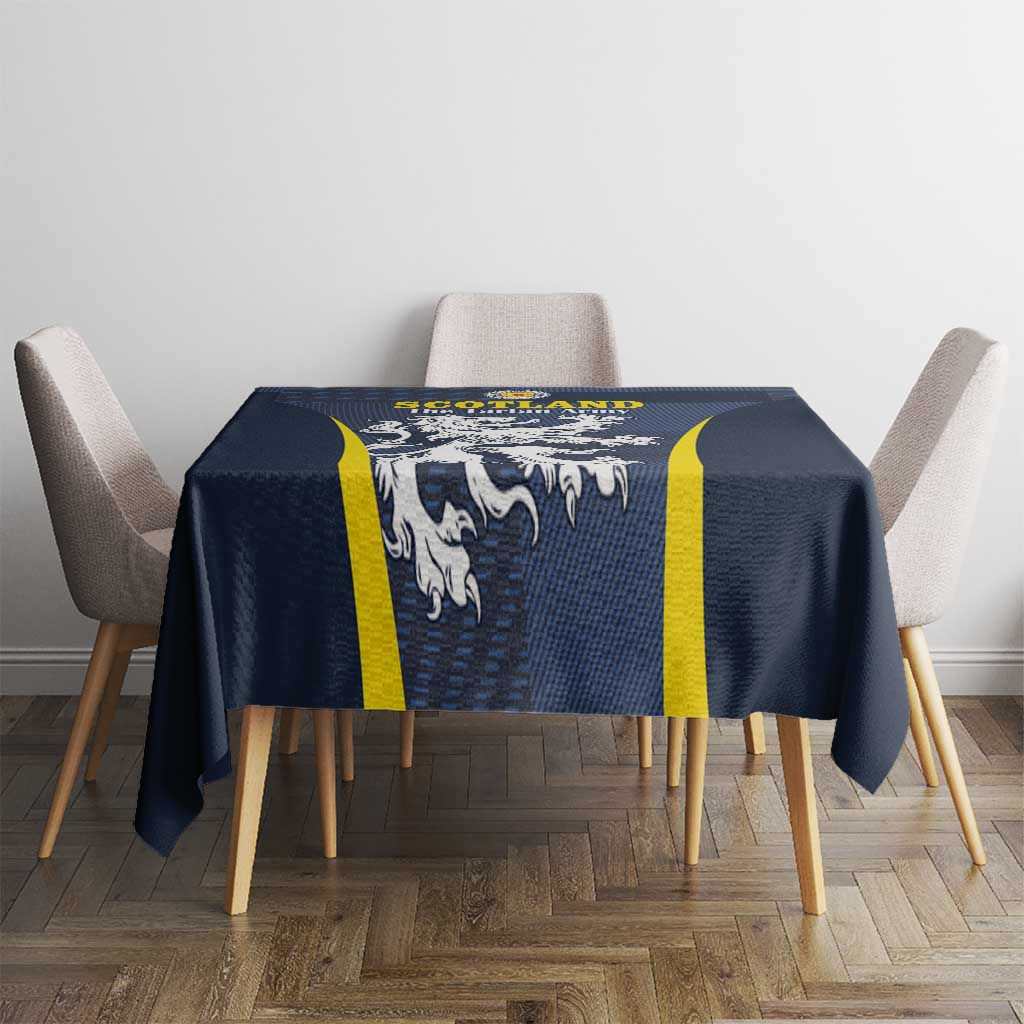 Scotland Football Tablecloth Scottish Lion Rampant Tartan Fan - Wonder Print Shop