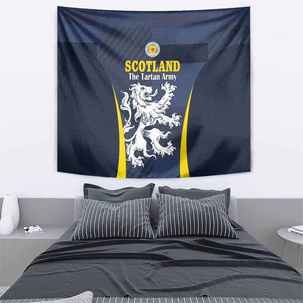 Scotland Football Tapestry Scottish Lion Rampant Tartan Fan - Wonder Print Shop
