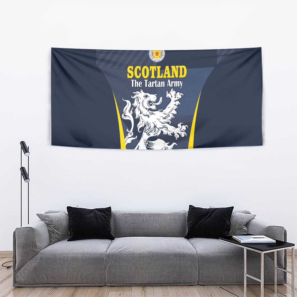 Scotland Football Tapestry Scottish Lion Rampant Tartan Fan - Wonder Print Shop