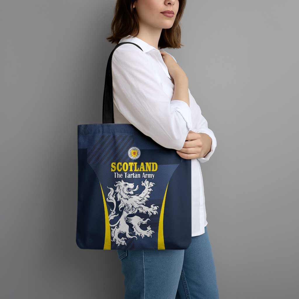 Scotland Football Tote Bag Scottish Lion Rampant Tartan Fan - Wonder Print Shop