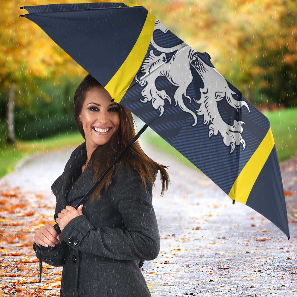 Scotland Football Umbrella Scottish Lion Rampant Tartan Fan - Wonder Print Shop