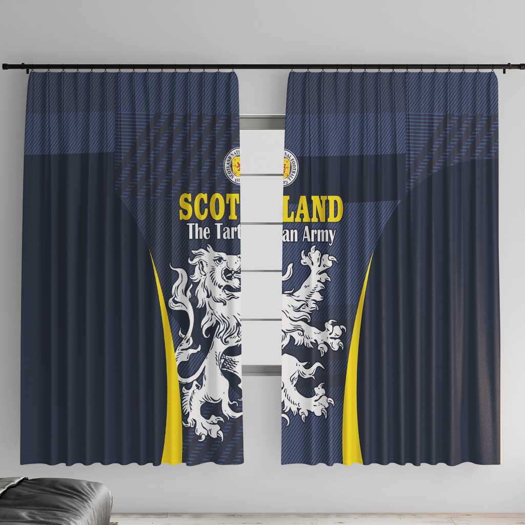 Scotland Football Window Curtain Scottish Lion Rampant Tartan Fan - Wonder Print Shop