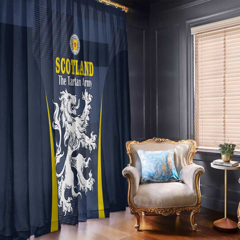 Scotland Football Window Curtain Scottish Lion Rampant Tartan Fan - Wonder Print Shop