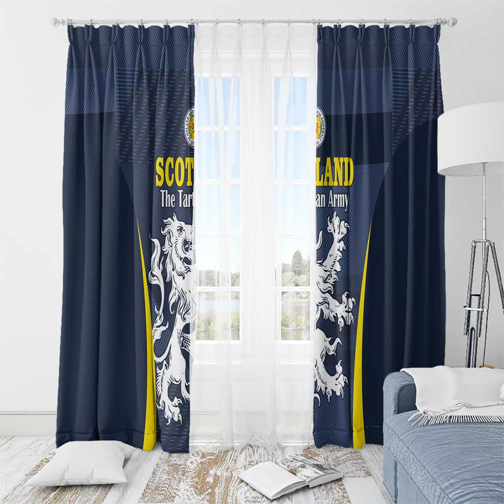 Scotland Football Window Curtain Scottish Lion Rampant Tartan Fan - Wonder Print Shop