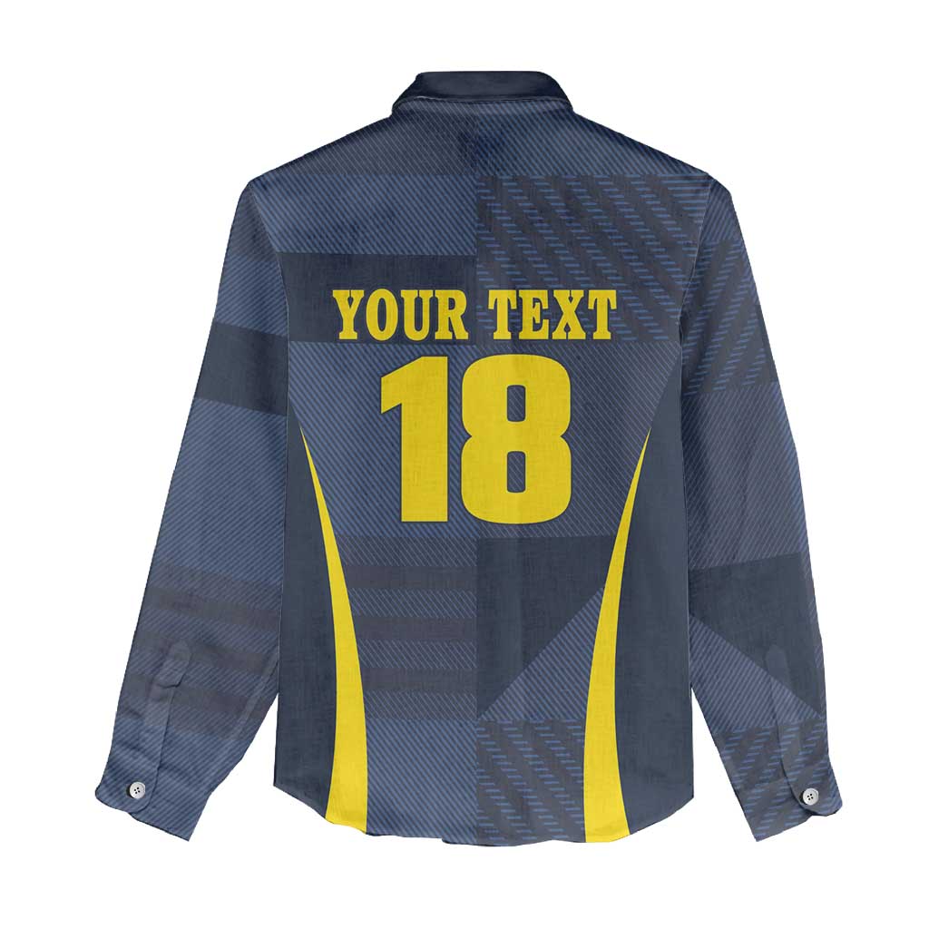 Custom Scotland Football Women Casual Shirt Scottish Lion Rampant Tartan Fan - Wonder Print Shop