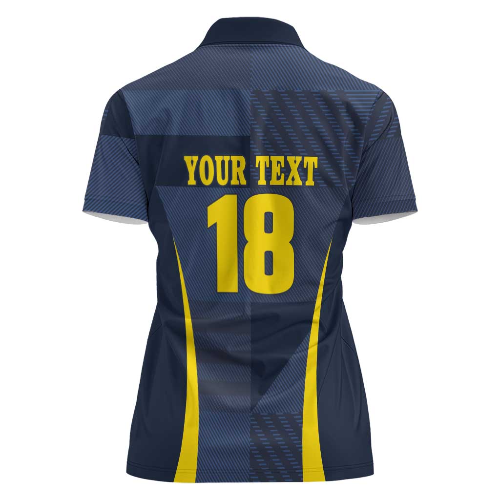 Custom Scotland Football Women Polo Shirt Scottish Lion Rampant Tartan Fan - Wonder Print Shop