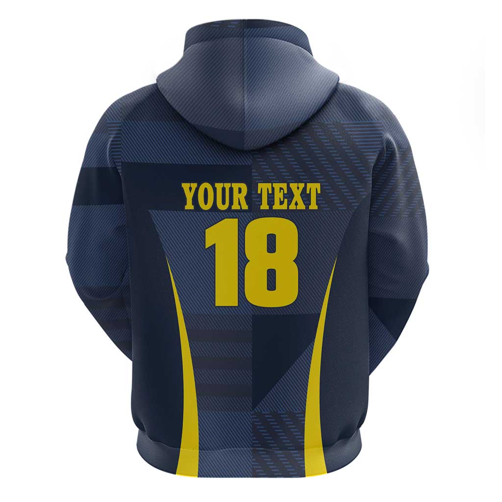 Custom Scotland Football Zip Hoodie Scottish Lion Rampant Tartan Fan - Wonder Print Shop