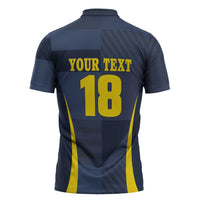 Custom Scotland Football Zipper Polo Shirt Scottish Lion Rampant Tartan Fan - Wonder Print Shop