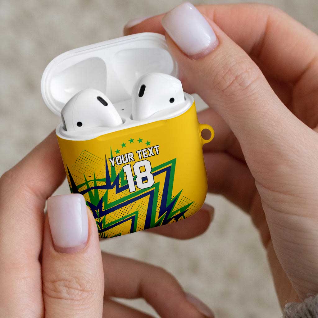 Custom Brazil Football Spirit AirPods Case Selecao Canarinho Sporty Style - Wonder Print Shop