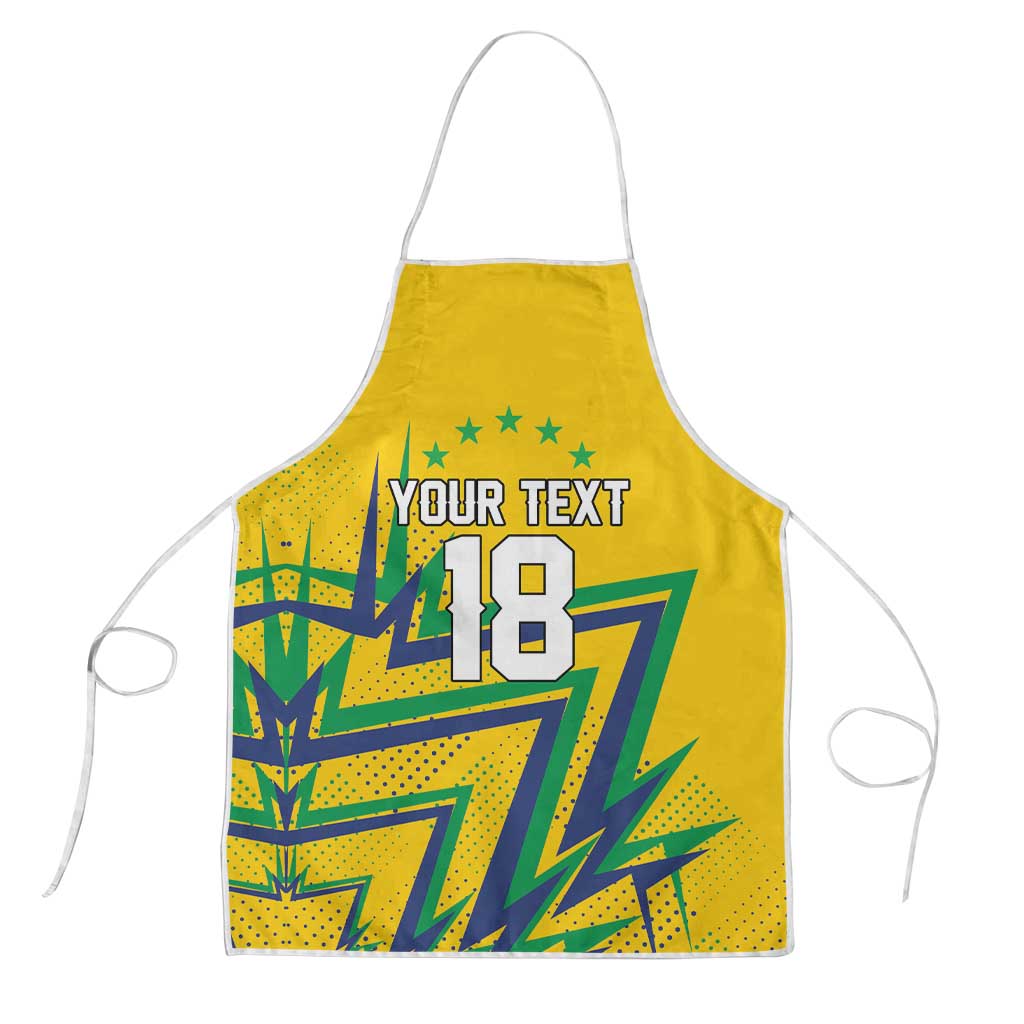 Custom Brazil Football Spirit Apron Selecao Canarinho Sporty Style - Wonder Print Shop