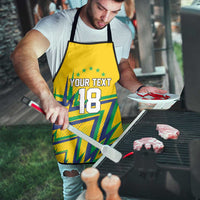 Custom Brazil Football Spirit Apron Selecao Canarinho Sporty Style - Wonder Print Shop