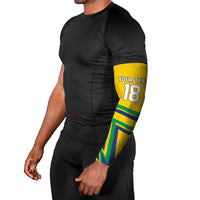 Custom Brazil Football Spirit Arm Sleeves Selecao Canarinho Sporty Style - Wonder Print Shop