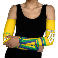 Custom Brazil Football Spirit Arm Sleeves Selecao Canarinho Sporty Style - Wonder Print Shop