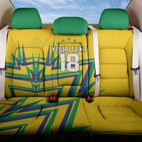 Custom Brazil Football Spirit Back Car Seat Cover Selecao Canarinho Sporty Style - Wonder Print Shop