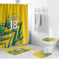 Custom Brazil Football Spirit Bathroom Set Selecao Canarinho Sporty Style - Wonder Print Shop