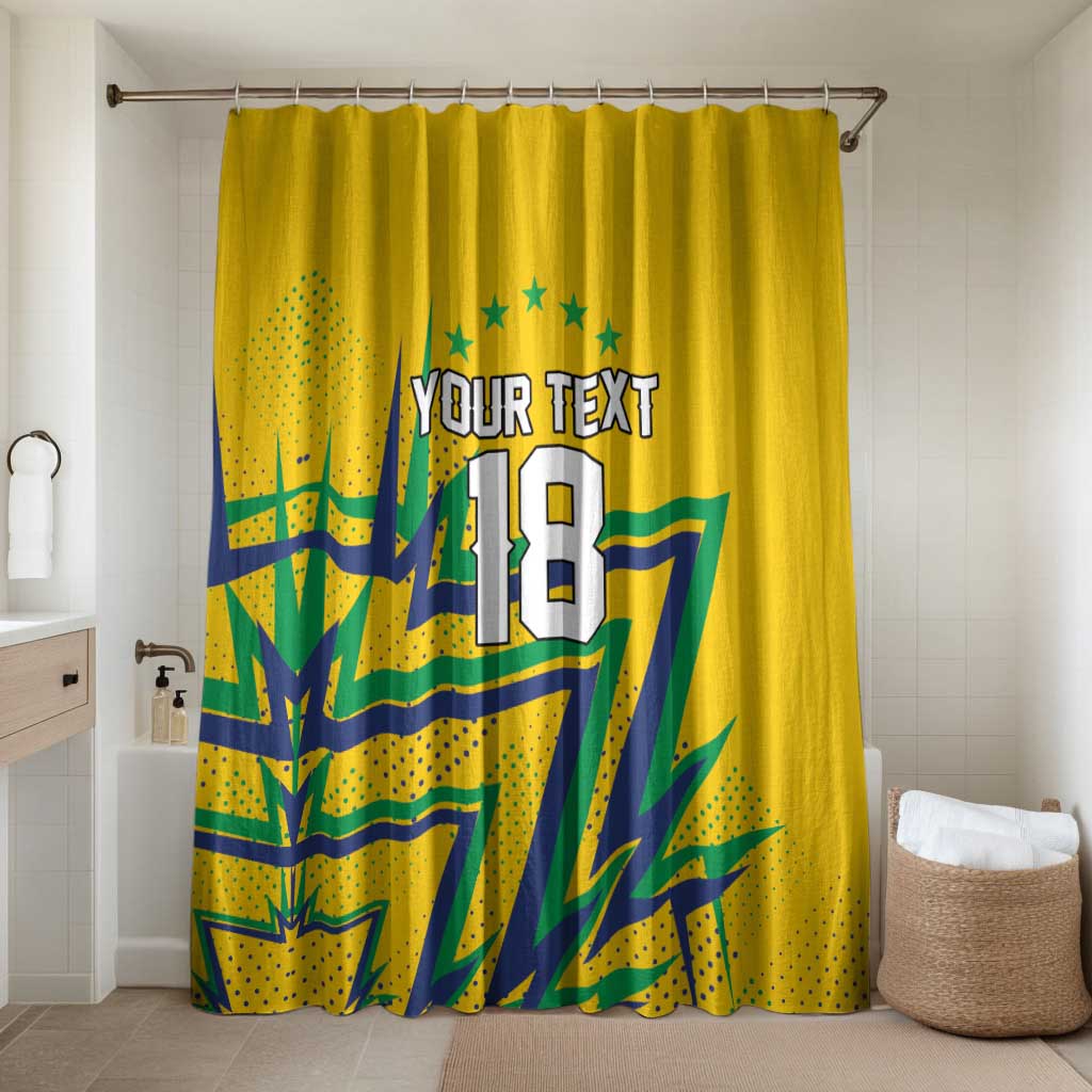 Custom Brazil Football Spirit Bathroom Set Selecao Canarinho Sporty Style - Wonder Print Shop