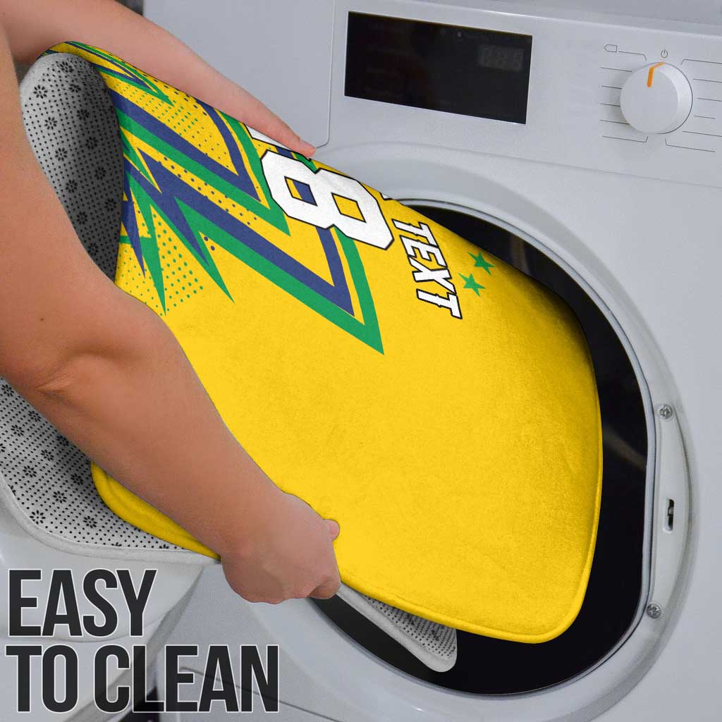 Custom Brazil Football Spirit Bathroom Set Selecao Canarinho Sporty Style - Wonder Print Shop