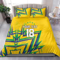 Custom Brazil Football Spirit Bedding Set Selecao Canarinho Sporty Style - Wonder Print Shop