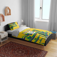 Custom Brazil Football Spirit Bedding Set Selecao Canarinho Sporty Style - Wonder Print Shop