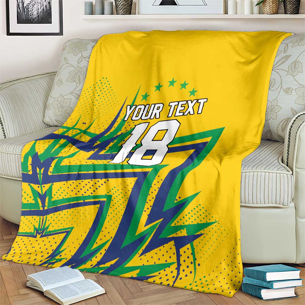 Custom Brazil Football Spirit Blanket Selecao Canarinho Sporty Style - Wonder Print Shop