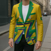 Custom Brazil Football Spirit Blazer Selecao Canarinho Sporty Style - Wonder Print Shop