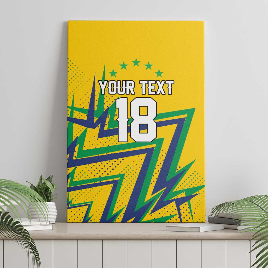 Custom Brazil Football Spirit Canvas Wall Art Selecao Canarinho Sporty Style - Wonder Print Shop