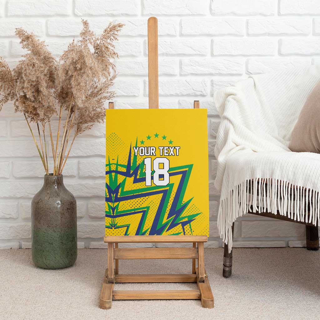 Custom Brazil Football Spirit Canvas Wall Art Selecao Canarinho Sporty Style - Wonder Print Shop