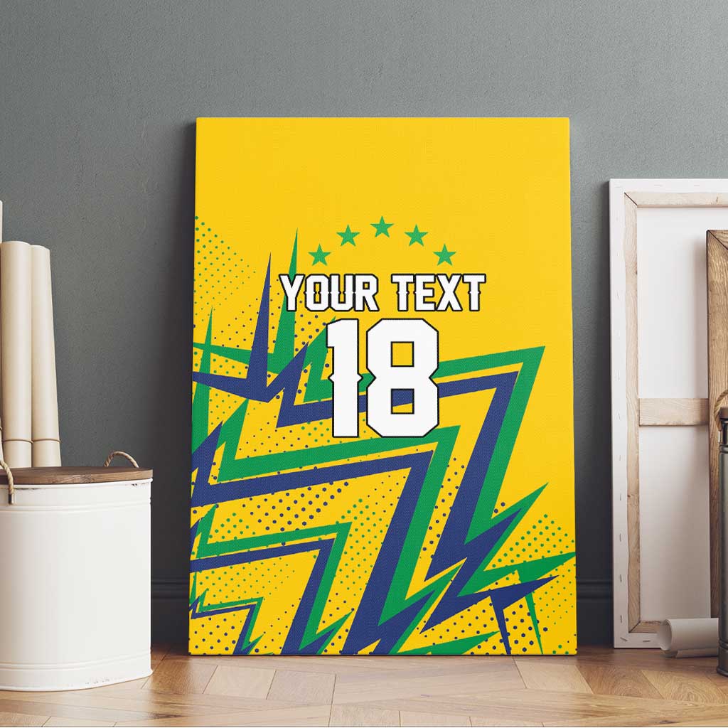 Custom Brazil Football Spirit Canvas Wall Art Selecao Canarinho Sporty Style - Wonder Print Shop