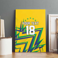 Custom Brazil Football Spirit Canvas Wall Art Selecao Canarinho Sporty Style - Wonder Print Shop
