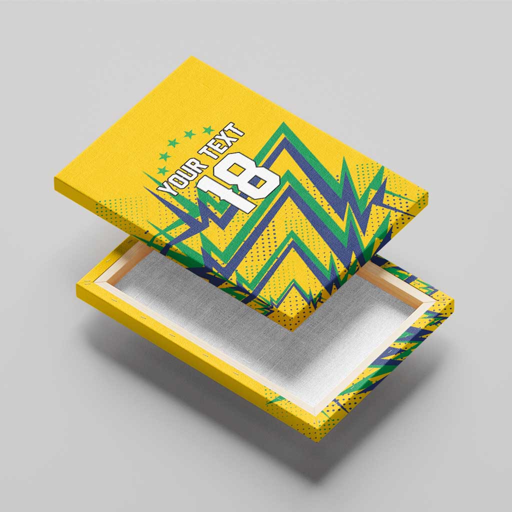 Custom Brazil Football Spirit Canvas Wall Art Selecao Canarinho Sporty Style - Wonder Print Shop