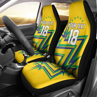 Custom Brazil Football Spirit Car Seat Cover Selecao Canarinho Sporty Style - Wonder Print Shop