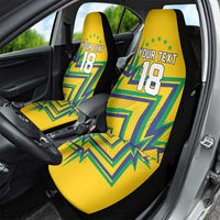 Custom Brazil Football Spirit Car Seat Cover Selecao Canarinho Sporty Style - Wonder Print Shop