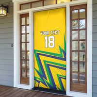 Custom Brazil Football Spirit Door Cover Selecao Canarinho Sporty Style - Wonder Print Shop