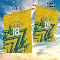 Custom Brazil Football Spirit Garden Flag Selecao Canarinho Sporty Style - Wonder Print Shop
