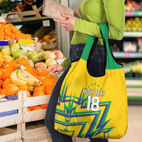 Custom Brazil Football Spirit Grocery Bag Selecao Canarinho Sporty Style - Wonder Print Shop