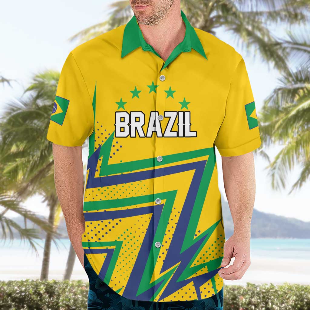 Custom Brazil Football Spirit Hawaiian Shirt Selecao Canarinho Sporty Style - Wonder Print Shop
