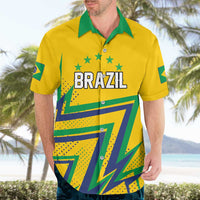 Custom Brazil Football Spirit Hawaiian Shirt Selecao Canarinho Sporty Style - Wonder Print Shop