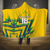Custom Brazil Football Spirit Hooded Blanket Selecao Canarinho Sporty Style - Wonder Print Shop