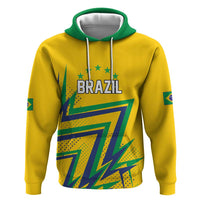 Custom Brazil Football Spirit Hoodie Selecao Canarinho Sporty Style - Wonder Print Shop