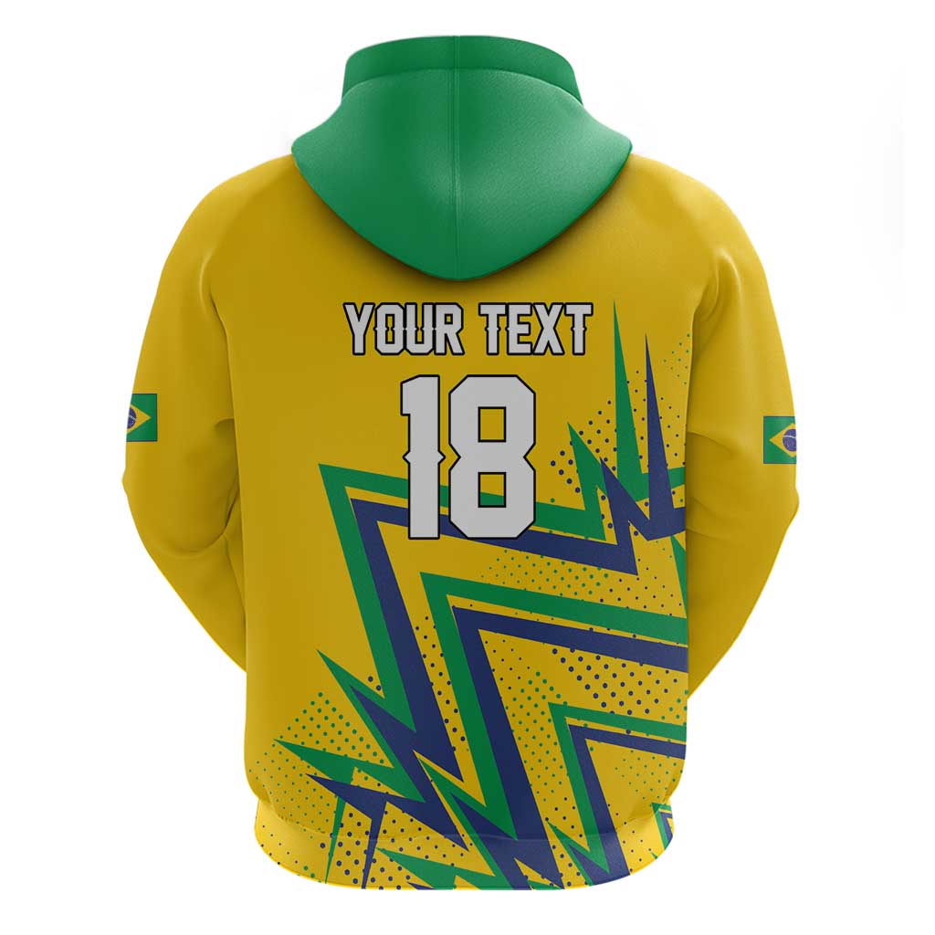 Custom Brazil Football Spirit Hoodie Selecao Canarinho Sporty Style - Wonder Print Shop