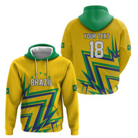 Custom Brazil Football Spirit Hoodie Selecao Canarinho Sporty Style - Wonder Print Shop