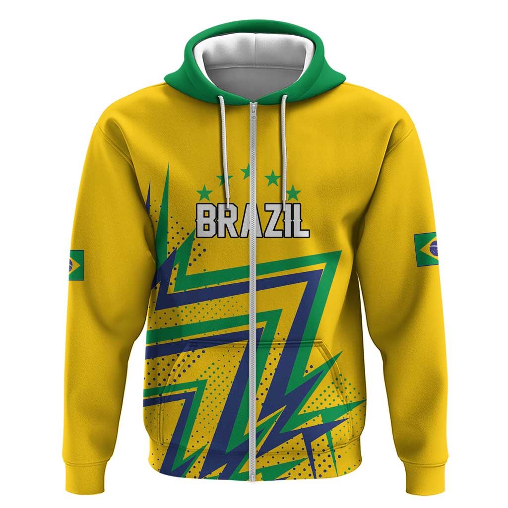 Custom Brazil Football Spirit Hoodie Selecao Canarinho Sporty Style - Wonder Print Shop