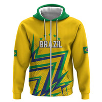 Custom Brazil Football Spirit Hoodie Selecao Canarinho Sporty Style - Wonder Print Shop
