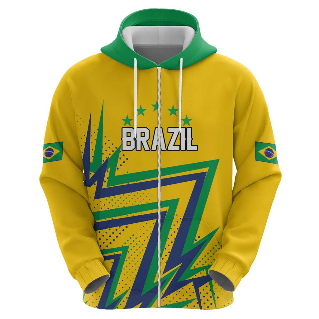 Custom Brazil Football Spirit Hoodie Selecao Canarinho Sporty Style - Wonder Print Shop