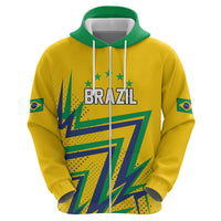 Custom Brazil Football Spirit Hoodie Selecao Canarinho Sporty Style - Wonder Print Shop