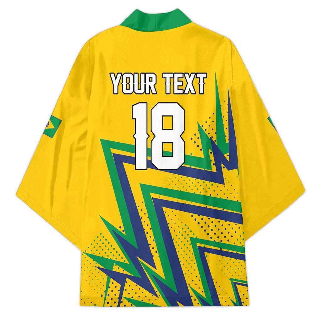 Custom Brazil Football Spirit Kimono Selecao Canarinho Sporty Style - Wonder Print Shop