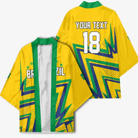 Custom Brazil Football Spirit Kimono Selecao Canarinho Sporty Style - Wonder Print Shop